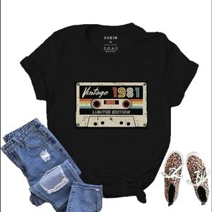 Letter & Tape Print Tee